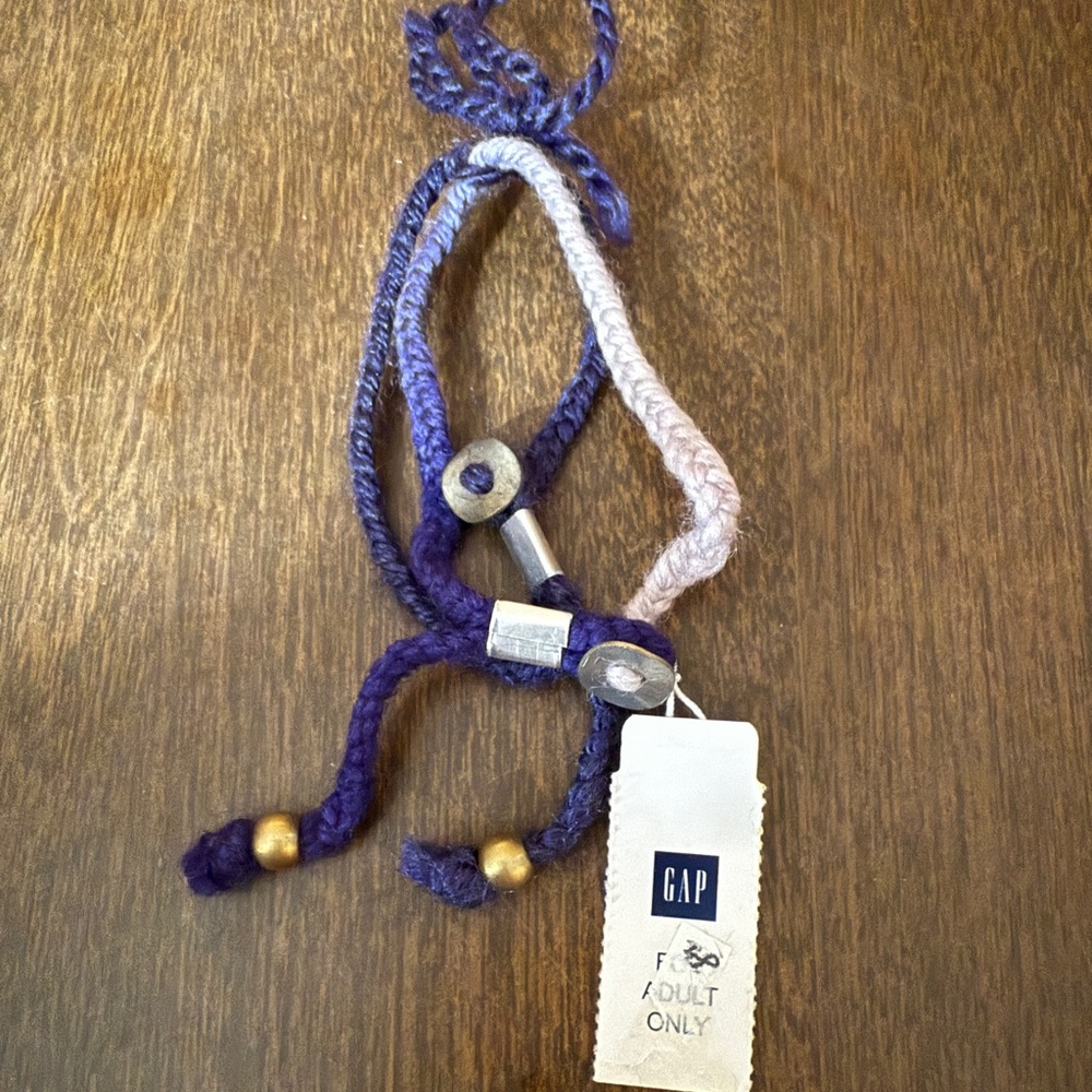 Gap blue Ombre Braided Friendship Bracelet Pair For Adults Only New With Tag